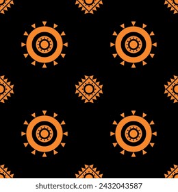 Seamless native traditional pattern, ethnic background, vector design