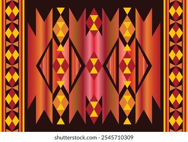 seamless native triangle pattern design for geometric fabric wallpaper background ornament carpet art print  wrapping textile