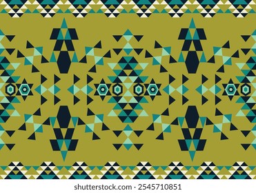 seamless native triangle pattern design for geometric fabric wallpaper background ornament carpet art print  wrapping textile