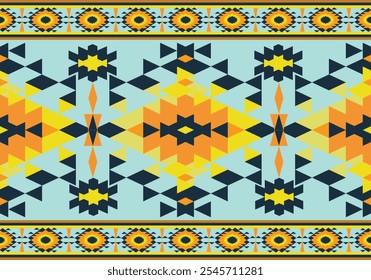 seamless native triangle pattern design for geometric fabric wallpaper background ornament carpet art print  wrapping textile 
