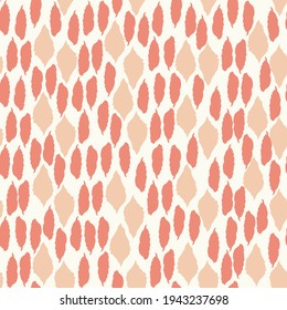 Seamless  natural abstract geometric pattern on white  background. Leaves. Hand drawing. Design for textiles, wallpapers, printed products. Vector illustration