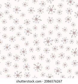 Seamless natural abstract  pattern on white  background. Scandinavian style. Hand drawn. Design for textiles, wallpapers, printed products. Vector illustration