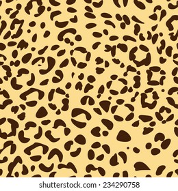 Seamless natural color leopard pattern.  Can be used for fabrics, wallpapers, scrap-booking, etc.