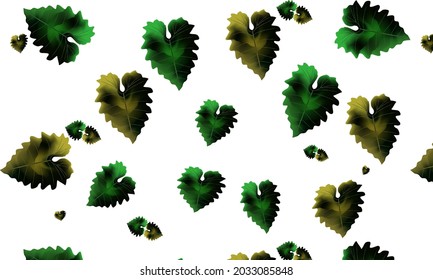 Seamless natural green leaf background 