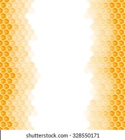 seamless natural orange honey comb left and right sides background