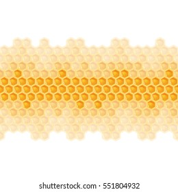 seamless natural orange honey comb stripe background