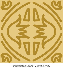 seamless natural yellow pattern two-tone simple preppy design