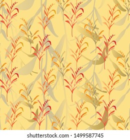 seamless nature autumn pattern design. Can use for print, template, fabric, presentation, textile, banner, poster, wallpaper