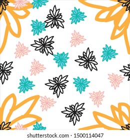 seamless nature autumn pattern design. Can use for print, template, fabric, presentation, textile, banner, poster, wallpaper