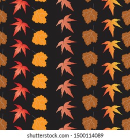 seamless nature autumn pattern design. Can use for print, template, fabric, presentation, textile, banner, poster, wallpaper