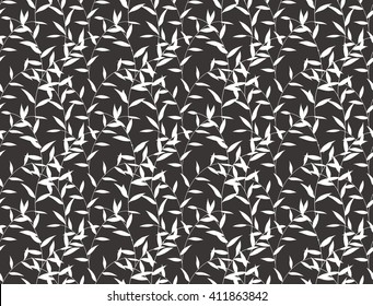 Seamless Nature Leaves Pattern Outline Series Background