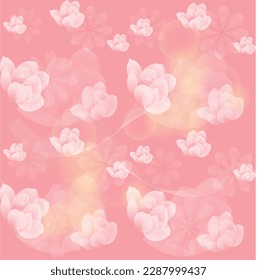 seamless nature pattern. abstract elements, leaves