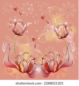 seamless nature pattern. abstract elements, leaves