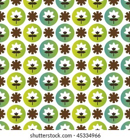 Seamless nature pattern in vector