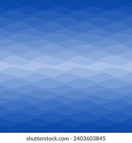 Seamless nautical ombre pattern. Gradual color waves. Graphic design element for web sites, stationary printables, fabric, scrapbooking etc. Vector illustration