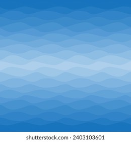 Seamless nautical ombre pattern. Graphic design element for web sites, stationary printables, fabric, scrapbooking etc. Gradual color waves. Vector illustration