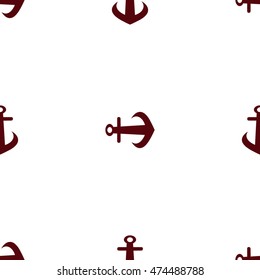 Seamless, nautical, pattern with anchors