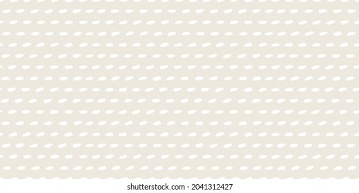 Seamless nautical pattern. Hand painted ink waves in beige and white.  Vector illustration.