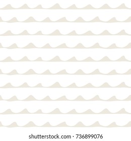 Seamless nautical pattern. Hand painted ink waves in blue and white. Graphic design element for web sites, stationary printables, fabric, scrapbooking etc. Vector illustration.