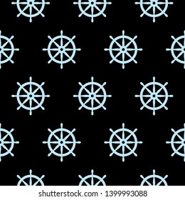 Seamless nautical pattern with ship wheels. Design element for wallpapers, baby shower invitation, birthday card, scrapbooking, fabric print