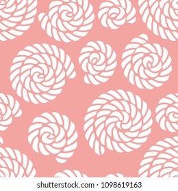 Seamless nautical rope knot pattern