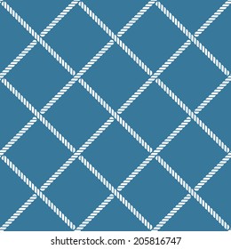Seamless nautical rope knot pattern