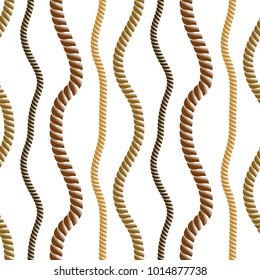Seamless nautical rope pattern vector. Endless navy illustration with loop cord lines ornament. Minimalistic simple cord stylish illustration. Usable for fabric, wallpaper, wrapping, web and print.