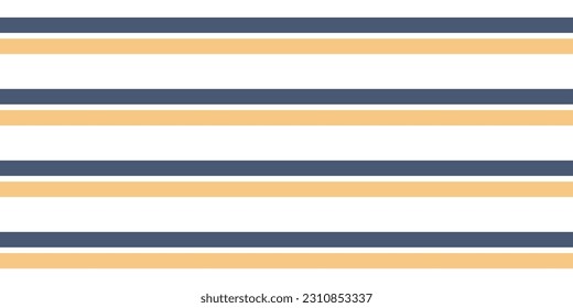 Seamless nautical vector pattern horizontal stripes yellow and blue. Perfect for children's room design, printing on fabric and paper.