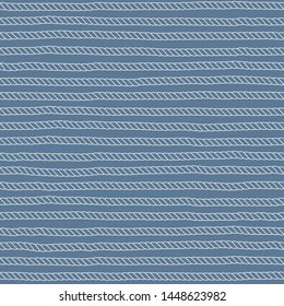 Seamless nautical vector pattern. Rope background in vintage style.