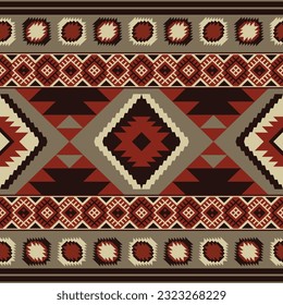 Seamless Navajo print. Aztec insert. Background for every hipster. Easy to change colors.