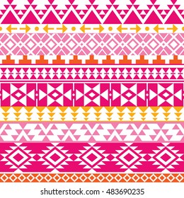 
Seamless Navajo print, Aztec pattern, Tribal design