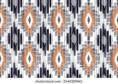 seamless Navajo-inspired pattern  layout  background, featuring  harmonious blend  earthy brown tones. design includes traditional geometric shapes  triangles, zigzags,  linear accents, creating  bala