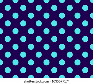 seamless navy blue background and blue dots