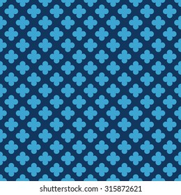 Seamless navy blue vintage pattern vector