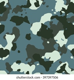 Seamless navy camo pattern vector