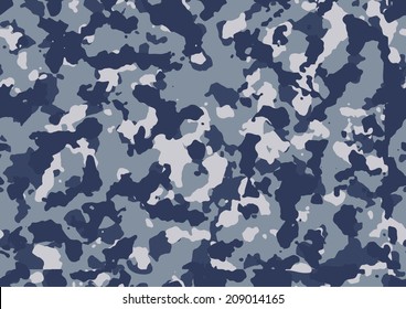 Seamless Navy Camo Texture Vector