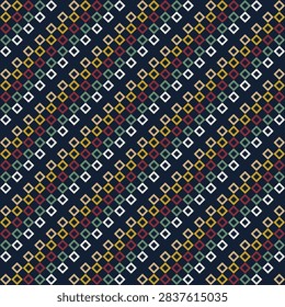 Seamless navy four way bargello flame stitch