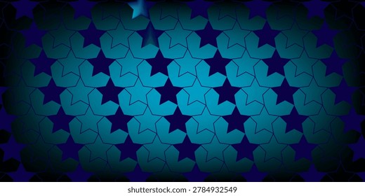Seamless Navy and White Star Geometric Pattern Tile — Repeating Decorative Abstract Background