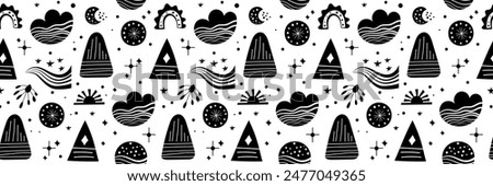 Similar – Image, Stock Photo Neo Primitive Drawing Of Flower