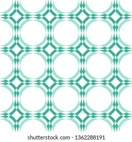 Seamless neo mint geometric pattern vector