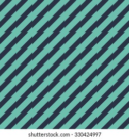 Seamless neon blue irregular spiky stripes pattern vector