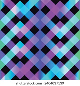 Seamless neon geometric tablecloth pattern