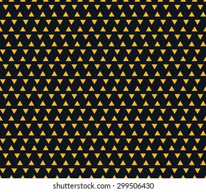 Seamless neon orange hexagonally arranged triangles pattern vector