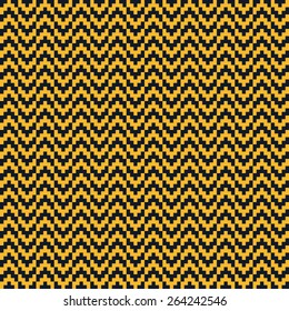 Seamless neon orange retro chevron arrows op art pattern vector