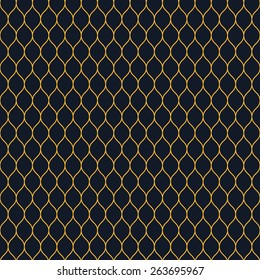 Seamless neon orange woven pattern vector