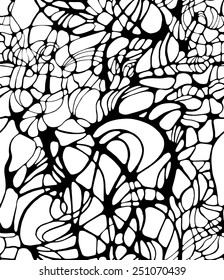 Seamless net mosaic bio pattern
