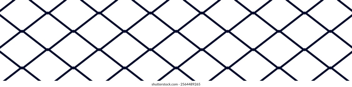 Seamless net pattern with fishnet and honeycomb textures. White mesh design for fabric, soccer, football, and window screens. Flat vector illustration isolated on white background.