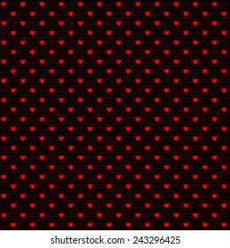 Seamless net pattern with hearts  for wedding