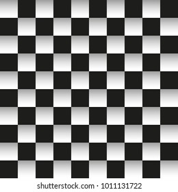 Seamless neutral background black and white rhombuses, chessboard. Abstract geometric pattern, vector illustration