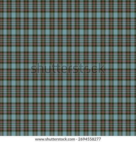 Seamless neutral brown,sage green ,gray ,teal, ,black ,sky blue and Beige plaid stripe pattern for fabric design